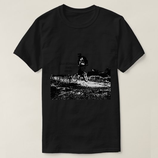 オールドスクールbmxライダーレース tシャツ (デザイン正面)