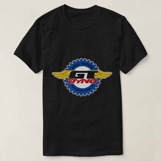 オールドスクールGT BMXホワイトロゴTシャツ Tシャツ (デザイン正面)