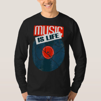 オールドスクールMusicdjブームボックスヴィンテージスタイル Tシャツ