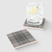 オールドスコットタバーンクランモファットタータンチェック ストーンコースター (横)