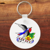 オールドスコールタトゥースワロー キーホルダー (正面)