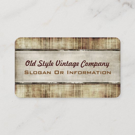 オールドスタイルのヴィンテージの人気があるな円形にされた名刺 名刺 (正面)