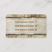 オールドスタイルのヴィンテージの人気があるな円形にされた名刺 名刺 (裏面)