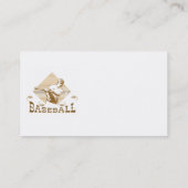 オールドスタイルの野球のTシャツおよびギフト 名刺 (裏面)