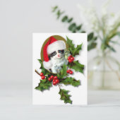 オールドスタイルヴィンテージクリスマスキットン シーズンポストカード (スタンド正面)