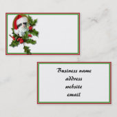 オールドスタイルヴィンテージクリスマスキットン 名刺 (正面/裏面)