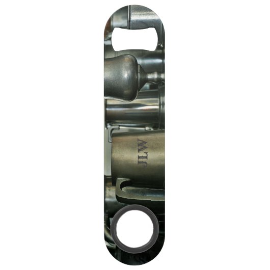 オールドスタイルPewterビールタンカードカスタマイズ可能なイニシャル スピード栓抜き (裏面)