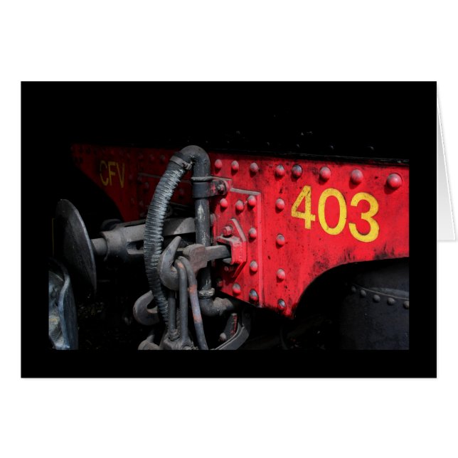 オールドスチームトレインルマストロ403スチームエンジンカード (正面横)