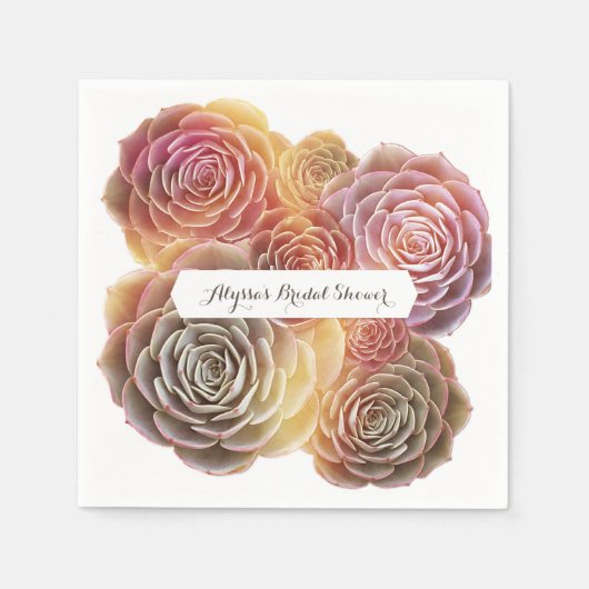 オールドスファッションドキュレントブライダルシャワー スタンダードカクテルナプキン (正面)