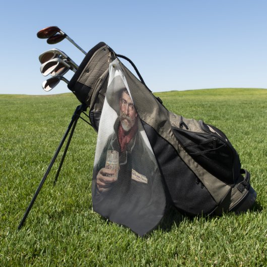 オールドスペインの・ウェスト・サロンのランチェロ・カウボーイ ゴルフタオル (グリーン)