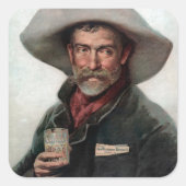 オールドスペインの・ウェスト・サロンのランチェロ・カウボーイ スクエアシール (正面)