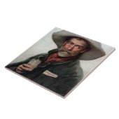 オールドスペインの・ウェスト・サロンのランチェロ・カウボーイ タイル (側面)