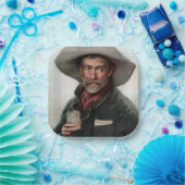 オールドスペインの・ウェスト・サロンのランチェロ・カウボーイ ペーパープレート (パーティー)