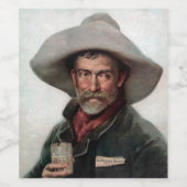 オールドスペインの・ウェスト・サロンのランチェロ・カウボーイ ワインラベル (シングルラベル)