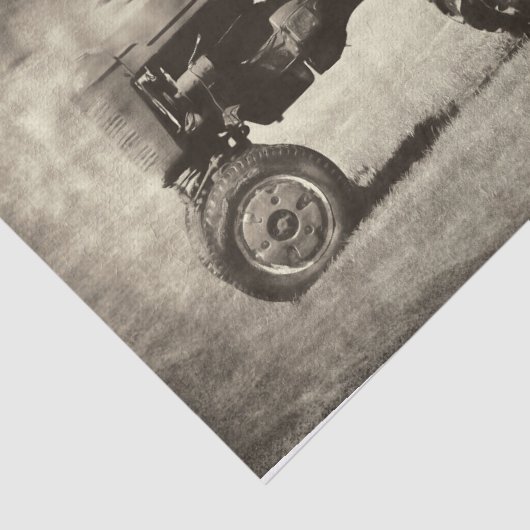 オールドセピア素朴ヴィンテージカントリーファームトラクター 薄葉紙 (詳細)