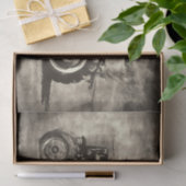 オールドセピア素朴ヴィンテージカントリーファームトラクター 薄葉紙 (ギフト)