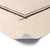 オールドセントクロワの地図(1764年)ヴィンテージヴァージン諸島 ポスター (角)