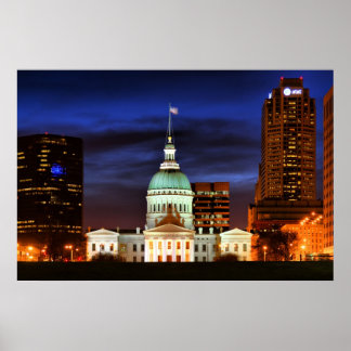 オールドセントルイスコートハウスクローズアップ ポスター