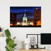 オールドセントルイスコートハウスクローズアップ ポスター (ホームオフィス)