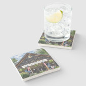 オールドソーティー店，ヘレン・グルジア， ストーンコースター (横)