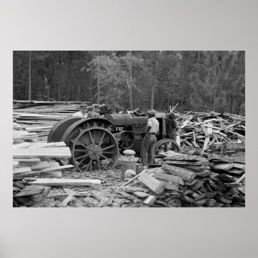 オールドソーミルトラクター, 1935 ポスター (正面)