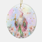 オールドタイビクトリアンムサンタクロースオーナメント セラミックオーナメント (左)