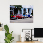 オールドタイマアット海ドライブマイアミビーチ ポスター (ホームオフィス)