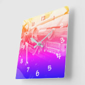 オールドタイマインネラウム スクエア壁時計 (傾斜)