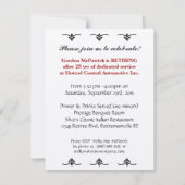 オールドタイマー引退パーティー クラシックホットロッドカー 招待状 (裏面)