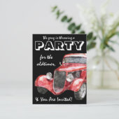 オールドタイマー引退パーティー クラシックホットロッドカー 招待状 (スタンド正面)