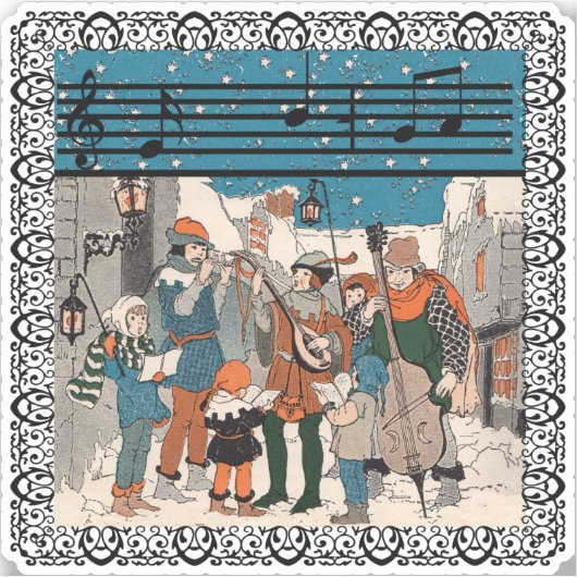 オールドタイムグループカロラーズミュージシャン通りコーナー シール (正面)