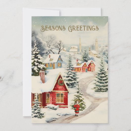 オールドタイムスノーカバー村の季節のごあいさつ シーズンカード (正面)
