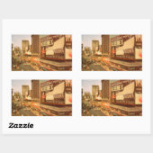 オールドタイムズスクエア 長方形シール (シート)