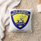 オールドタイムズローラースケートで滑るクラブ・オブ・シカゴ クッション (ブランケット)