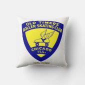 オールドタイムズローラースケートで滑るクラブ・オブ・シカゴ クッション (裏面)