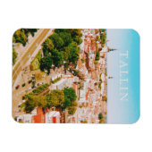 オールドタウンオブタリンエストニアシティアート マグネット (横)