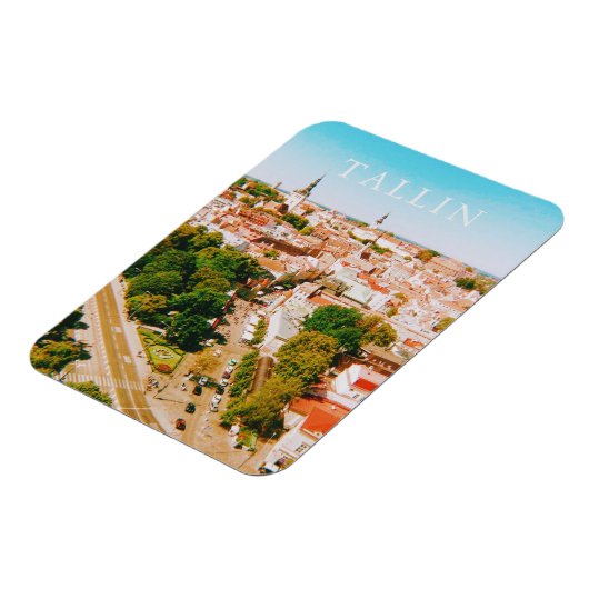 オールドタウンオブタリンエストニアシティアート マグネット (左側)