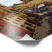 オールドタウンスクエアアンドクロックタワープラハ フォトプリント            (角)