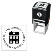 オールドタウンハウスウィズハート差出人住所 セルフインキングスタンプ (インサイチュ)