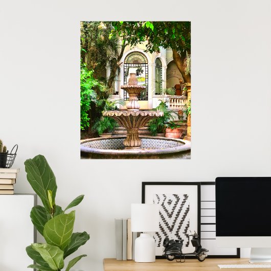 オールドタウンハシエンダメキシコアンティーク ポスター (ホームオフィス)