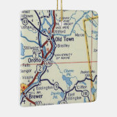オールドタウンメインヴィンテージマップ セラミックオーナメント (右)