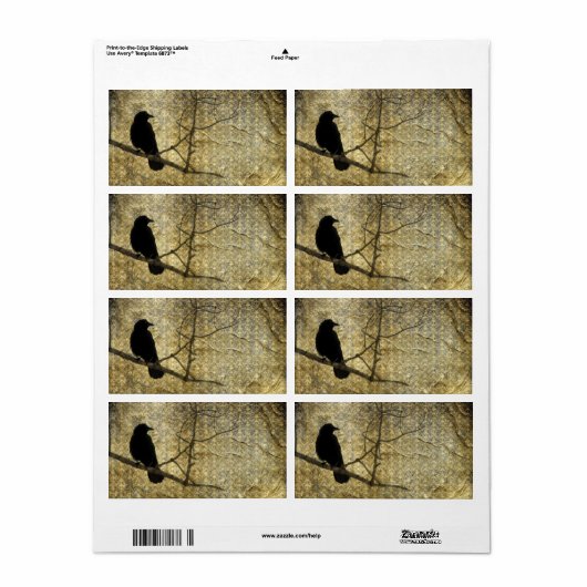 オールドダマスク ラベル (フルシート)