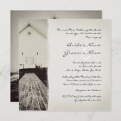 オールドチャーチヴィンテージウェディング招待状 招待状 (正面/裏面)