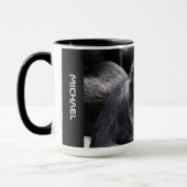 オールドチンパンジー名前をカスタムするマグ マグカップ (左)