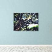 オールドツリーフォト独身のプリント キャンバスプリント (インサイチュ (ウッドフロア))