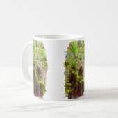 オールドツリー太い枝グリーンと紫魔法 コーヒーマグカップ (正面左)