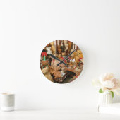 オールドテディベアズコレクション ラウンド壁時計 (ホーム)