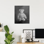 オールドトイオリジナルパステルスケッチ ポスター (ホームオフィス)