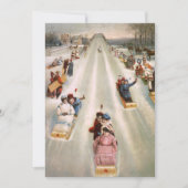 オールドトファッションドボガン走ヴィンテージクリスマス シーズンカード (正面)