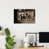 オールドトラクタープリント ポスター (ホームオフィス)